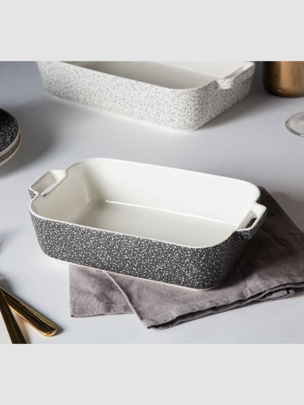 Granit Rektangulært Fat 24 cm