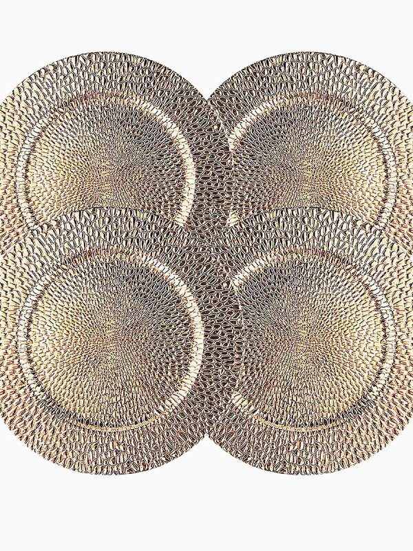 Dråpe dekketallerken 33 cm, 4-pk