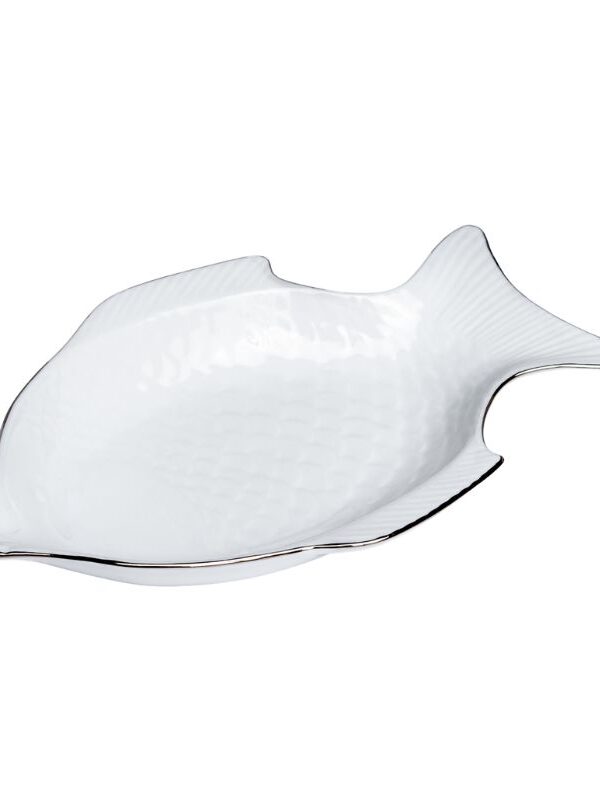 Fiskefat Platina 37 x 25 cm