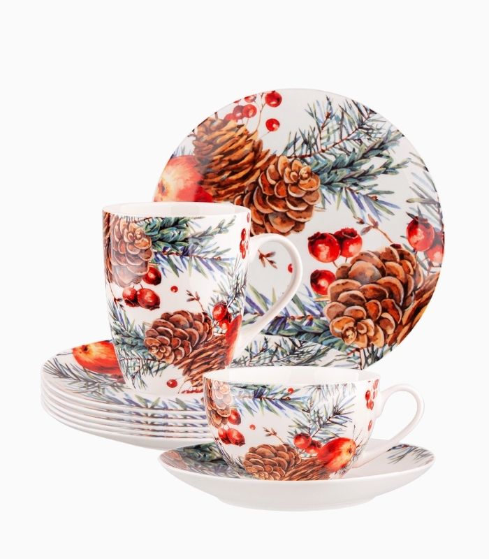 Cranberry sett Cranberry kaffekopp 25cl, m.skål - Bilde 4